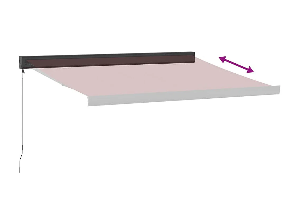 Markise Manuell Weinrot 300x250 cm