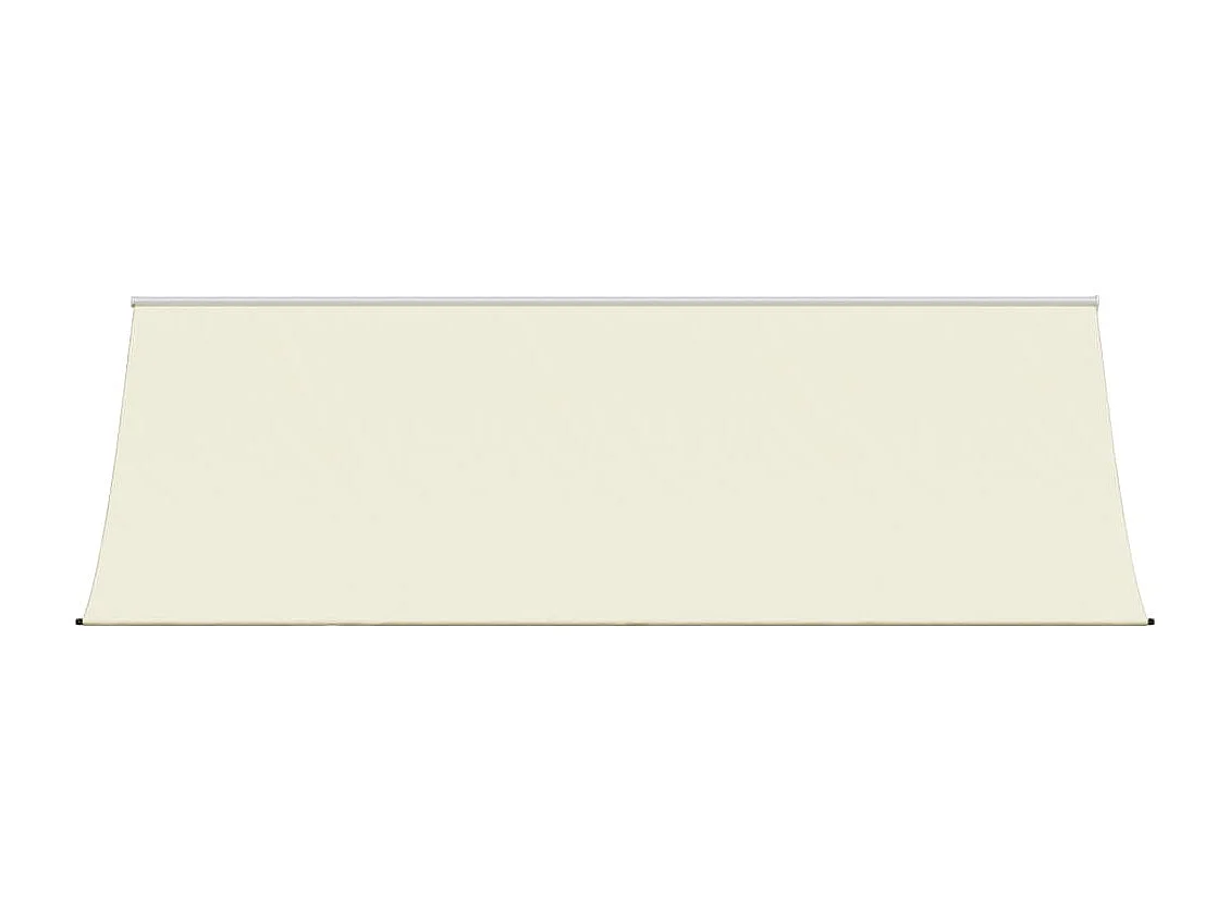 Luifel uittrekbaar 400x150 cm stof en staal crèmekleurig