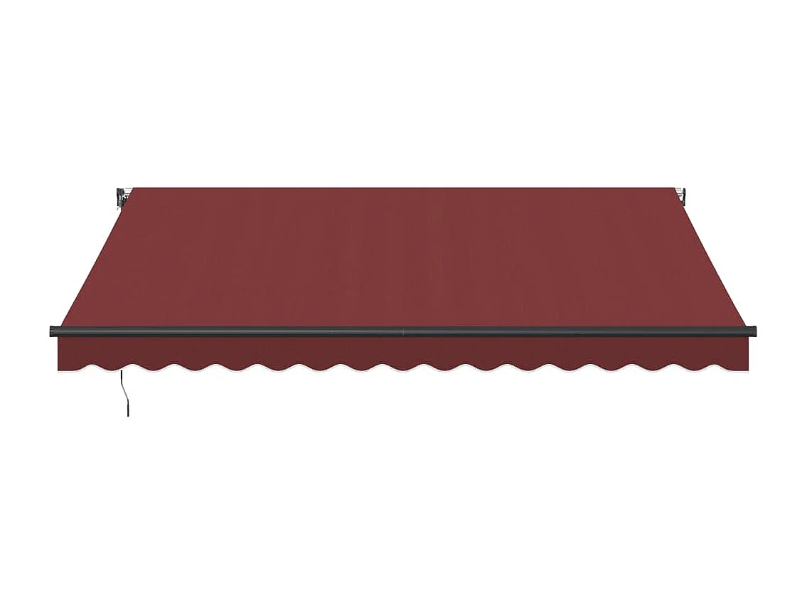 Tenda da Sole Retrattile Automatica con LED Bordò 400x300 cm