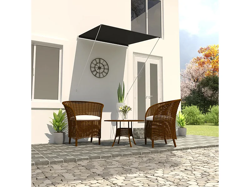 Toldo retrátil 100x150 cm antracite