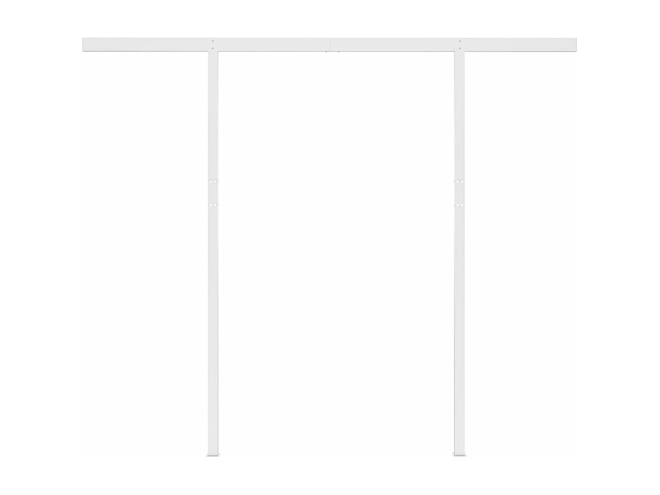 Luifel automatisch met LED en windsensor 3x2,5 m oranje bruin