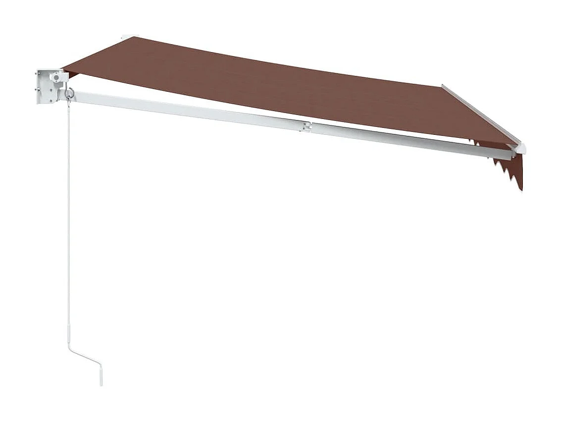 Toldo retrátil manual 300x250 cm castanho