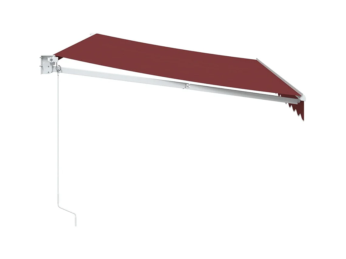Auvent manuel rétractable bordeaux 350x250 cm
