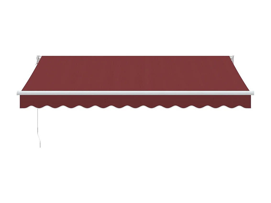 Auvent manuel rétractable bordeaux 350x250 cm