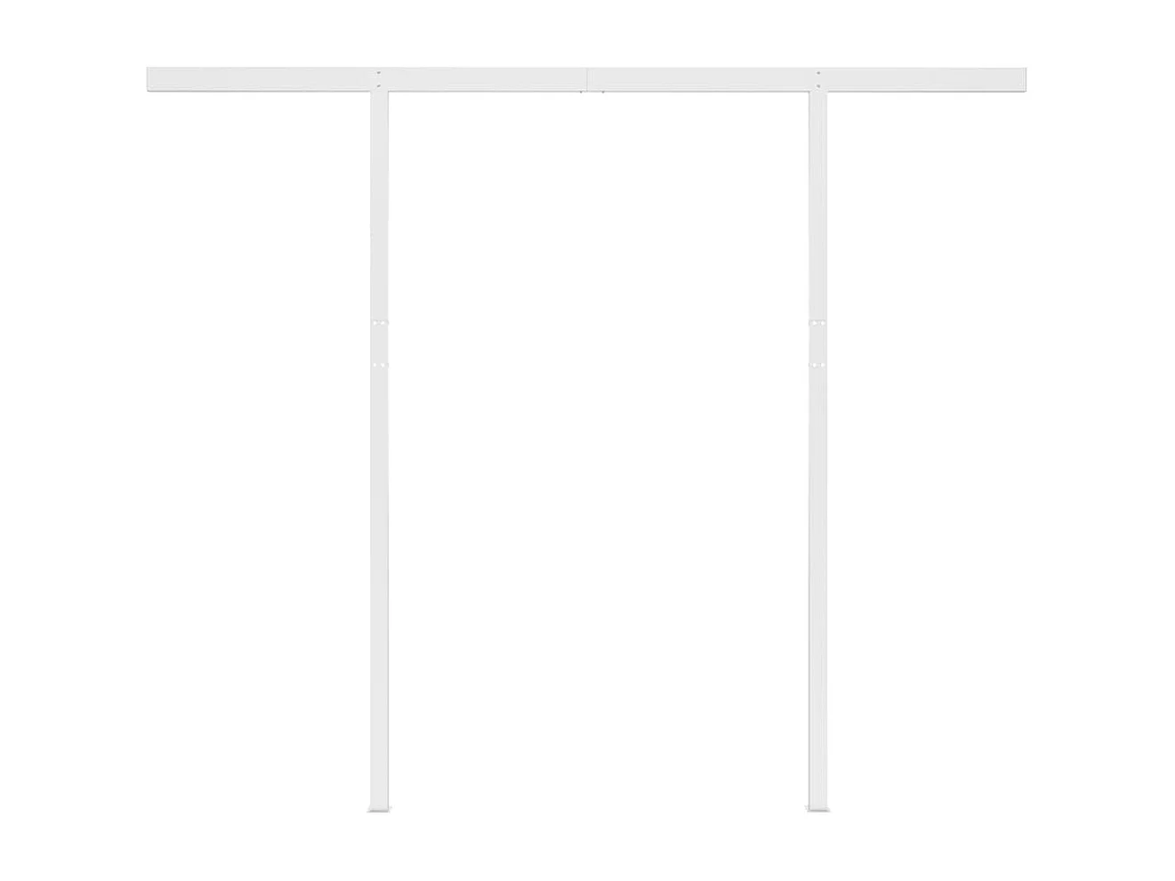 Auvent automatique capteur de vent et LED 3x2,5 m Crème