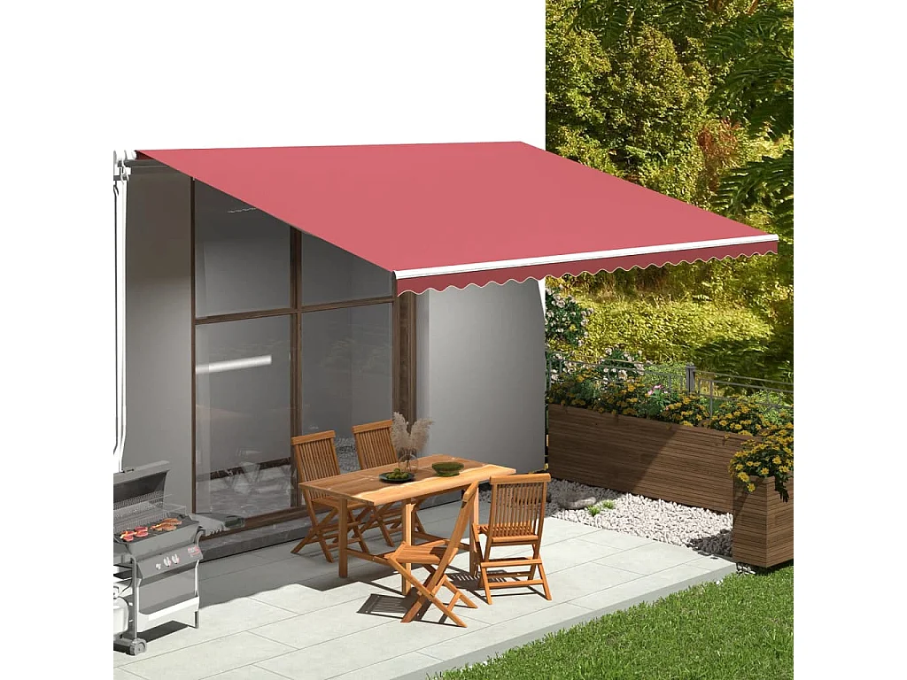 Markisenbespannung Burgunderrot 5x3,5 m