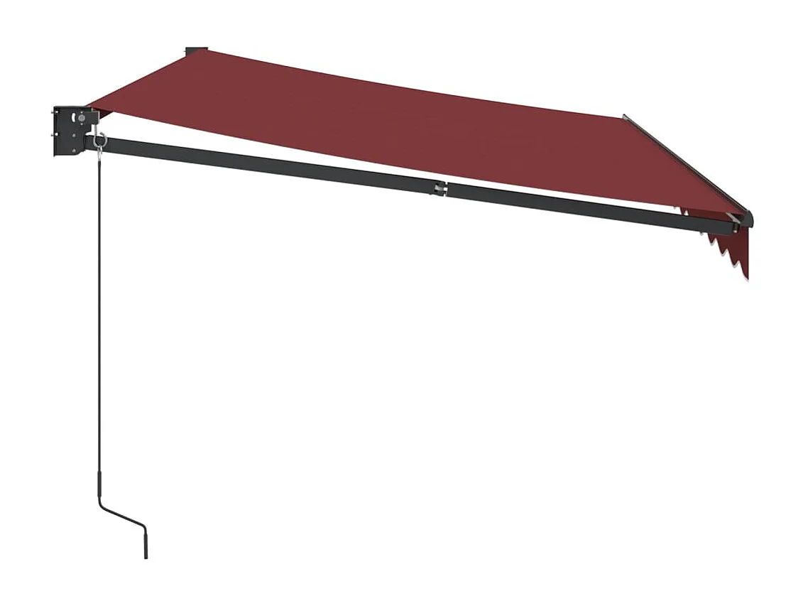 Auvent manuel rétractable bordeaux 350x250 cm