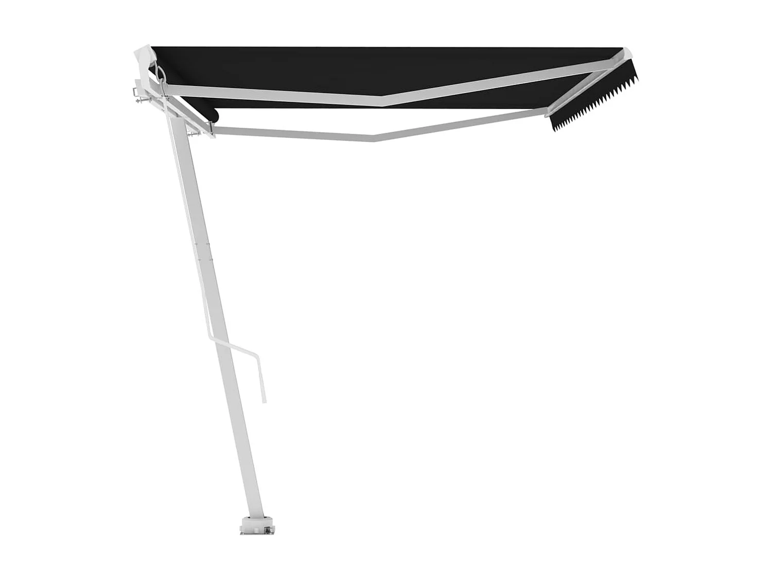 Toldo retrátil manual independente 500x300 cm antracite