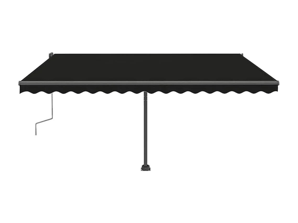 Auvent manuel rétractable sur pied 400x300 cm Anthracite