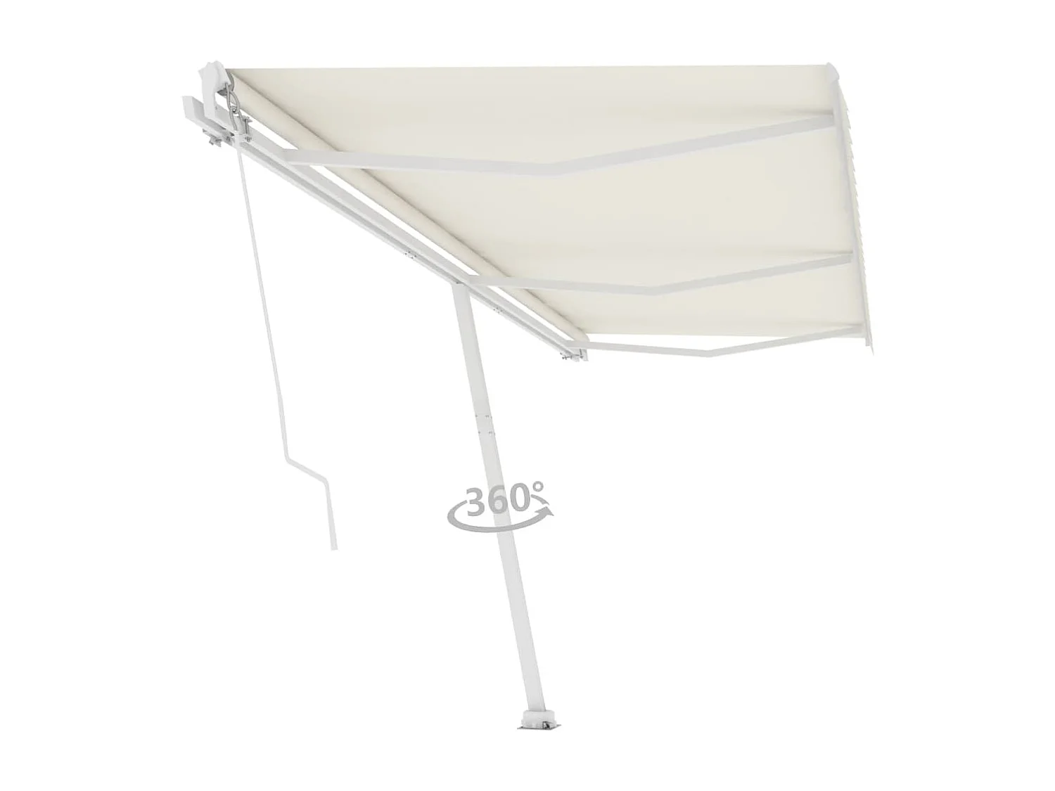 Tenda da Sole Autoportante Manuale 600x300 cm Crema