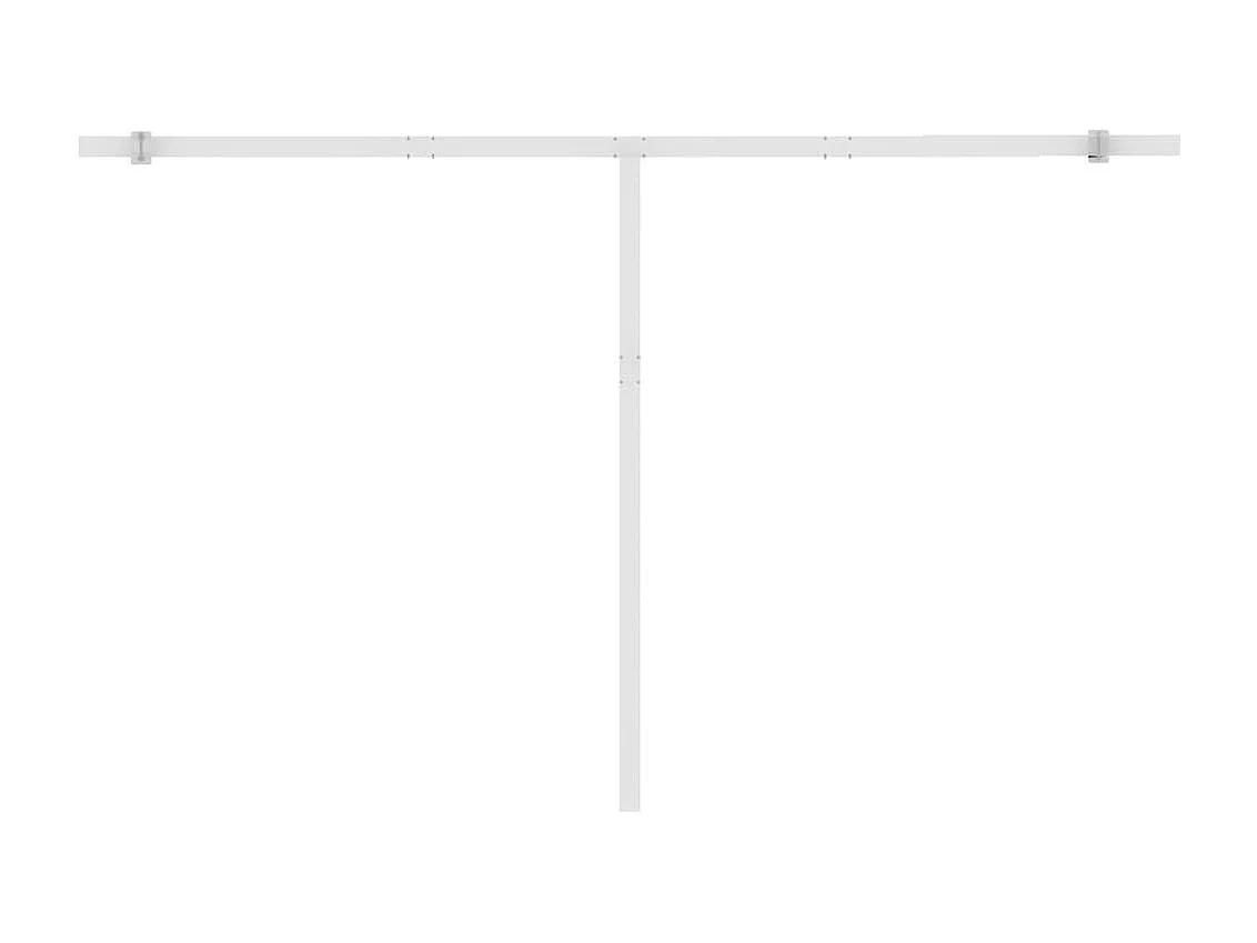 Auvent automatique sur pied 450x350 cm Jaune/Blanc