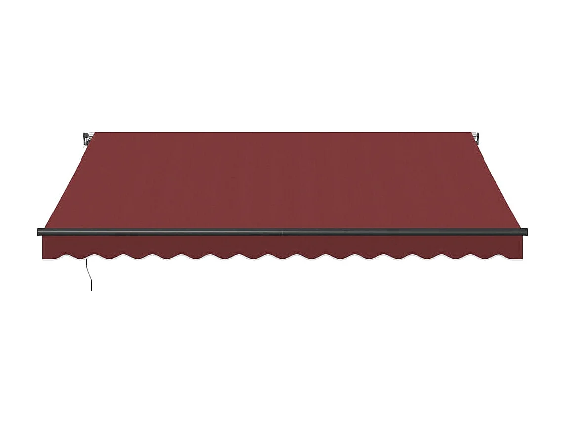 Auvent manuel rétractable bordeaux 400x300 cm
