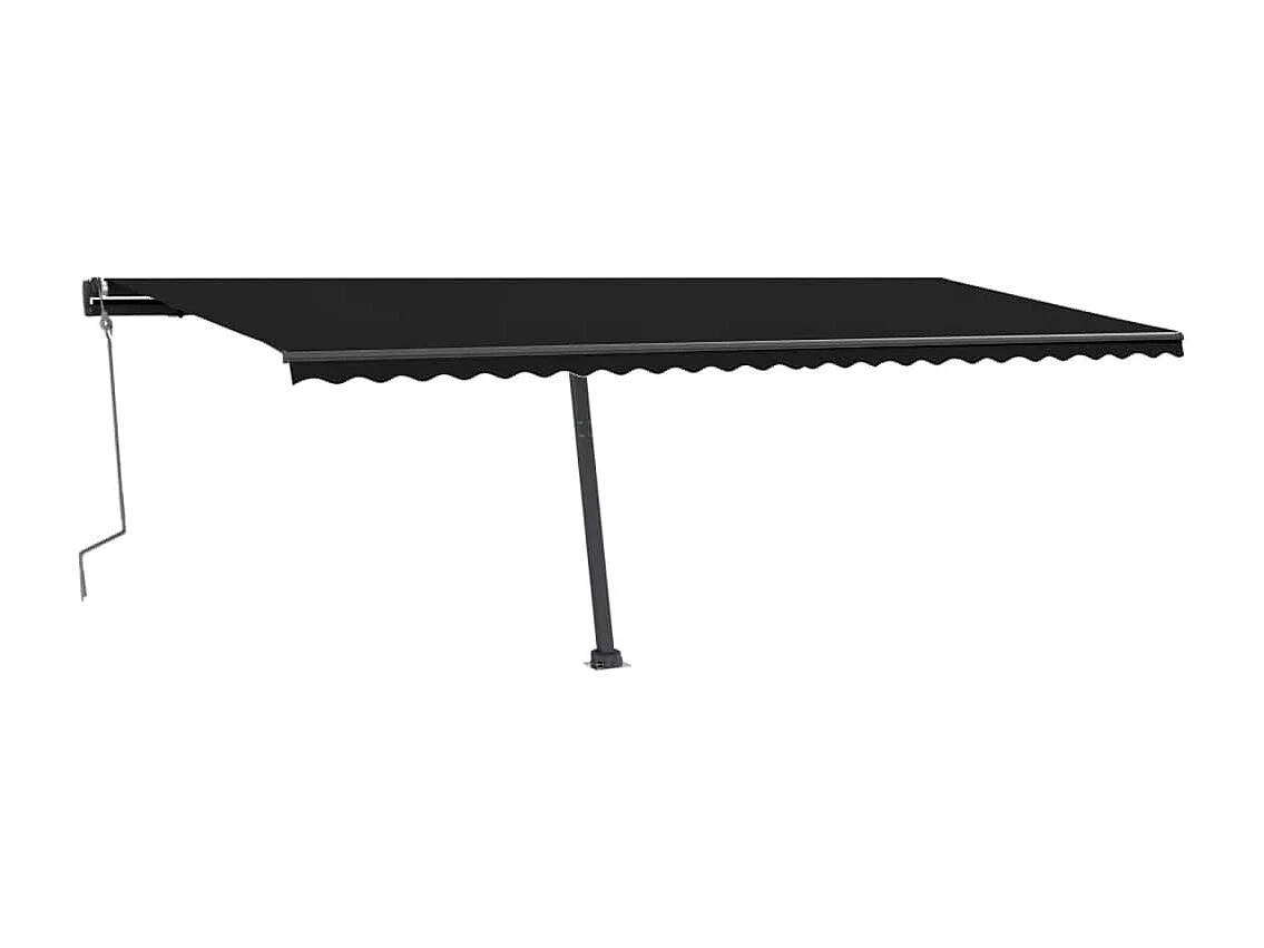 Auvent manuel rétractable sur pied 600x300 cm Anthracite