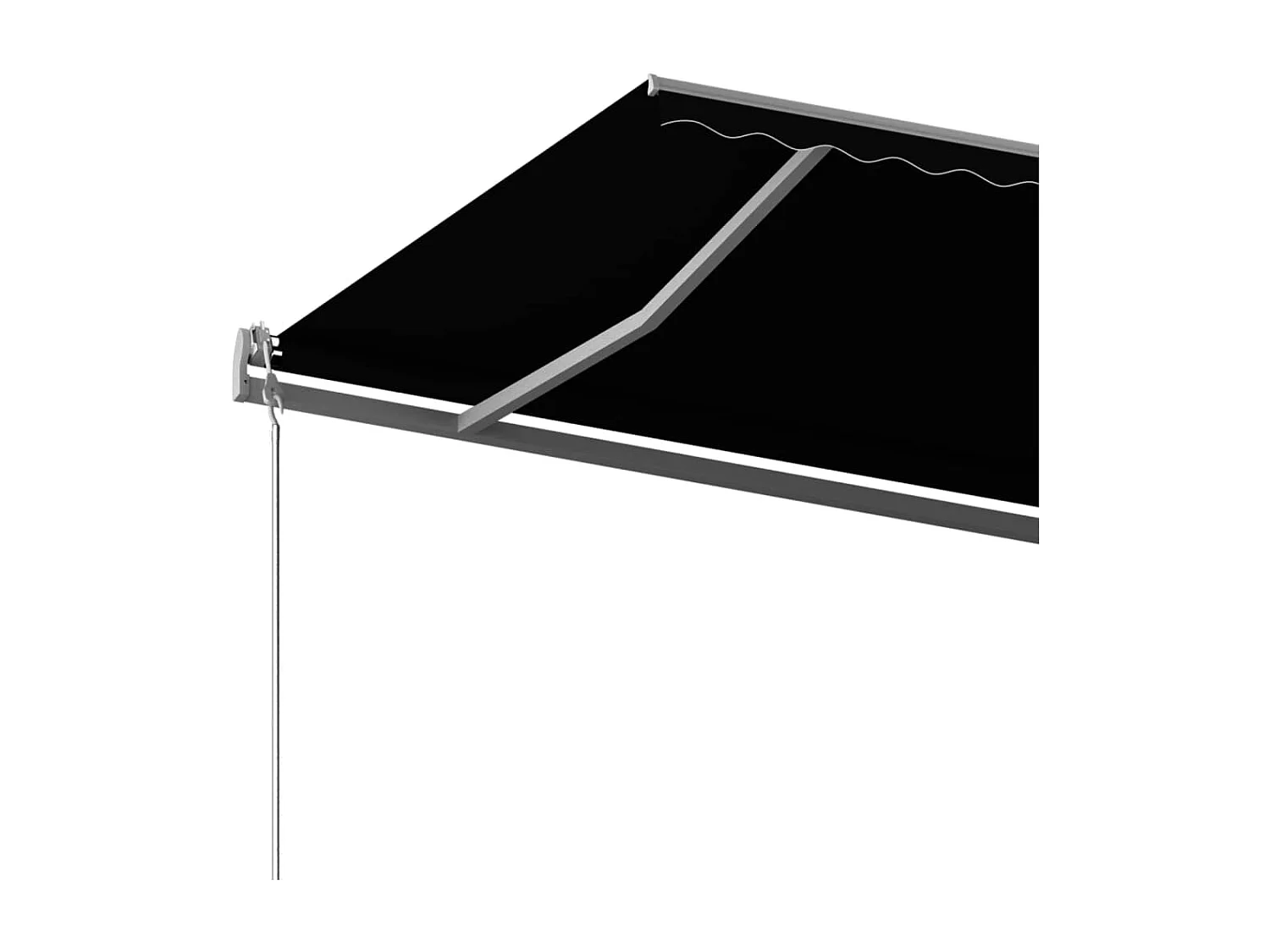 Auvent manuel rétractable sur pied 600x300 cm Anthracite