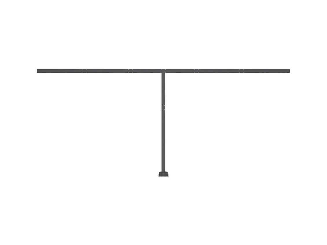 Auvent manuel rétractable sur pied 600x300 cm Anthracite
