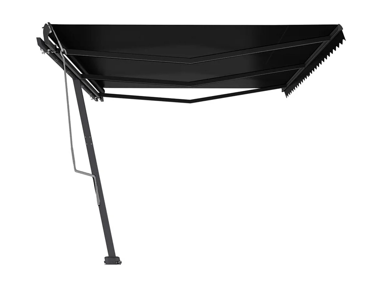 Toldo retrátil manual independente 600x300 cm antracite