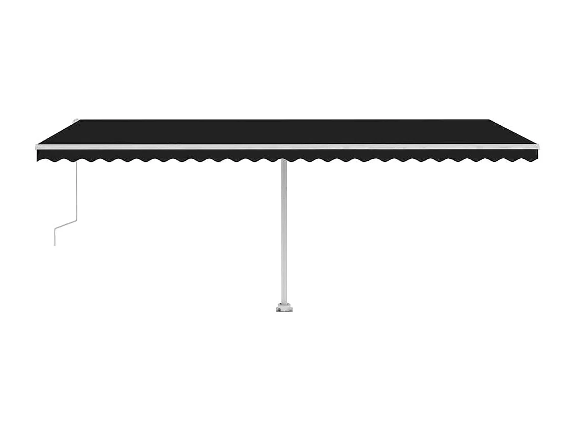 Toldo automático com LED e sensor de vento 600x300 cm antracite