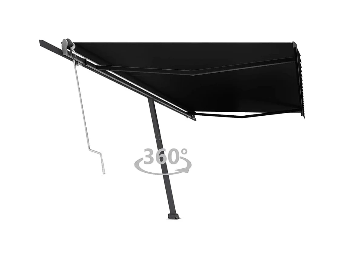 Tenda Sole Retrattile Automatica 500x300 cm Antracite