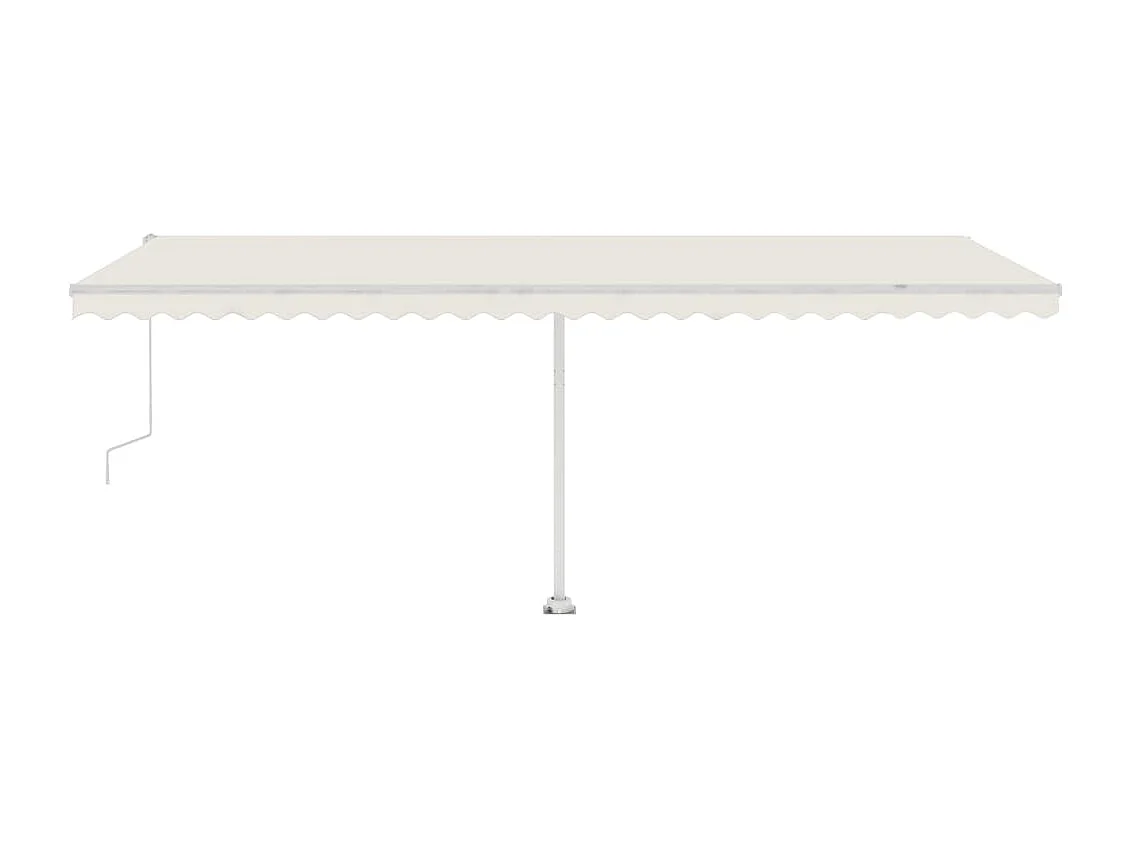 Tenda Automatica con Sensore Vento e LED 600x300 cm Crema