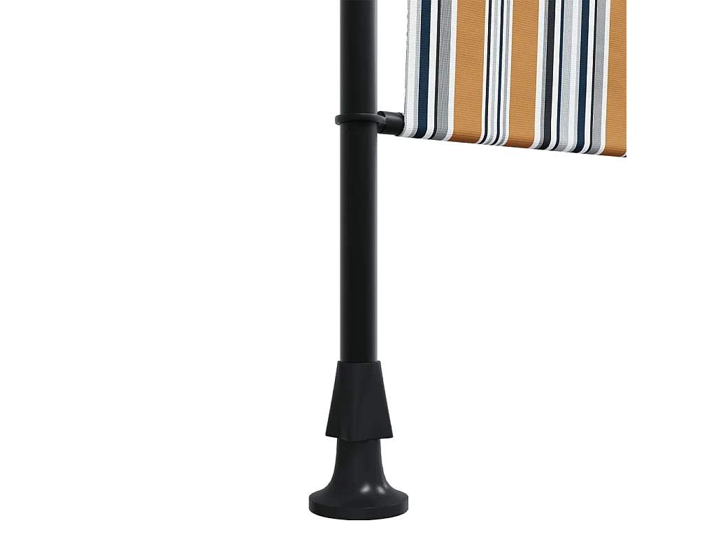 Estore de rolo exterior 200x270 cm tecido/aço amarelo e branco