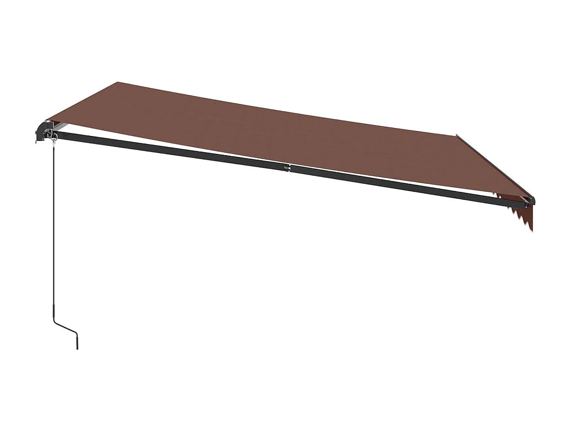 Tenda Sole Retrattile Manuale 400x300 cm Marrone