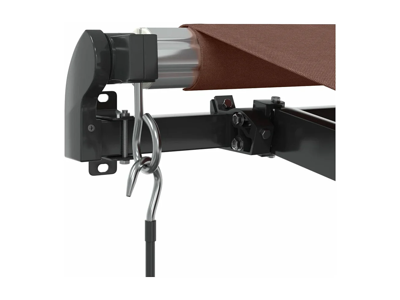 Tenda Sole Retrattile Manuale 400x300 cm Marrone