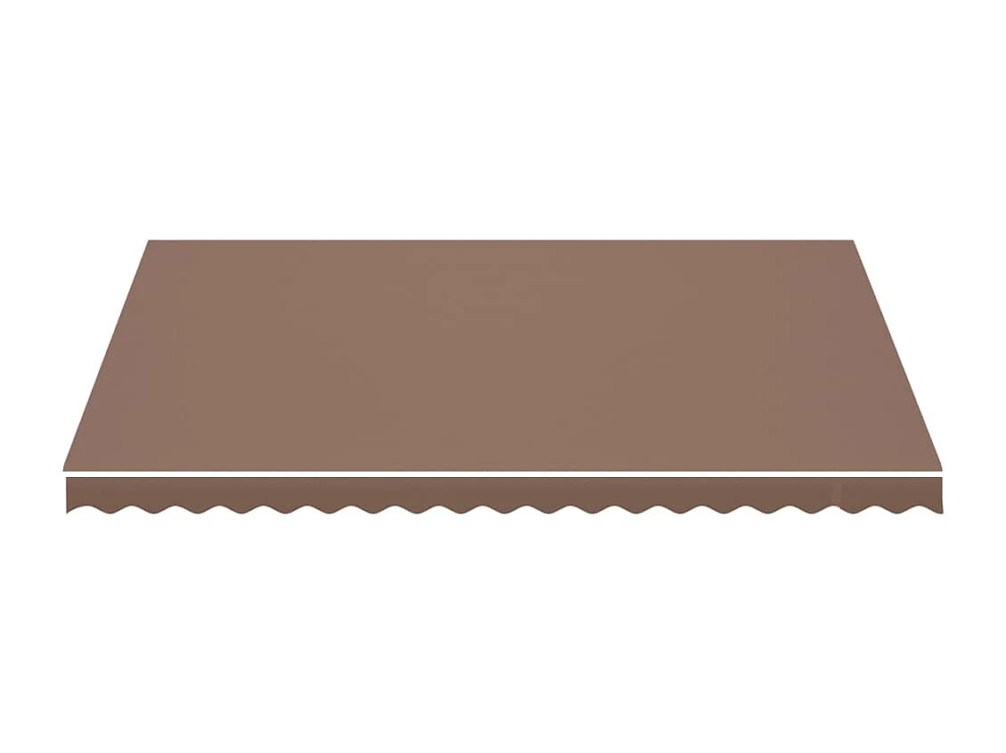 Tissu de remplacement pour auvent Marron 4,5x3,5 m