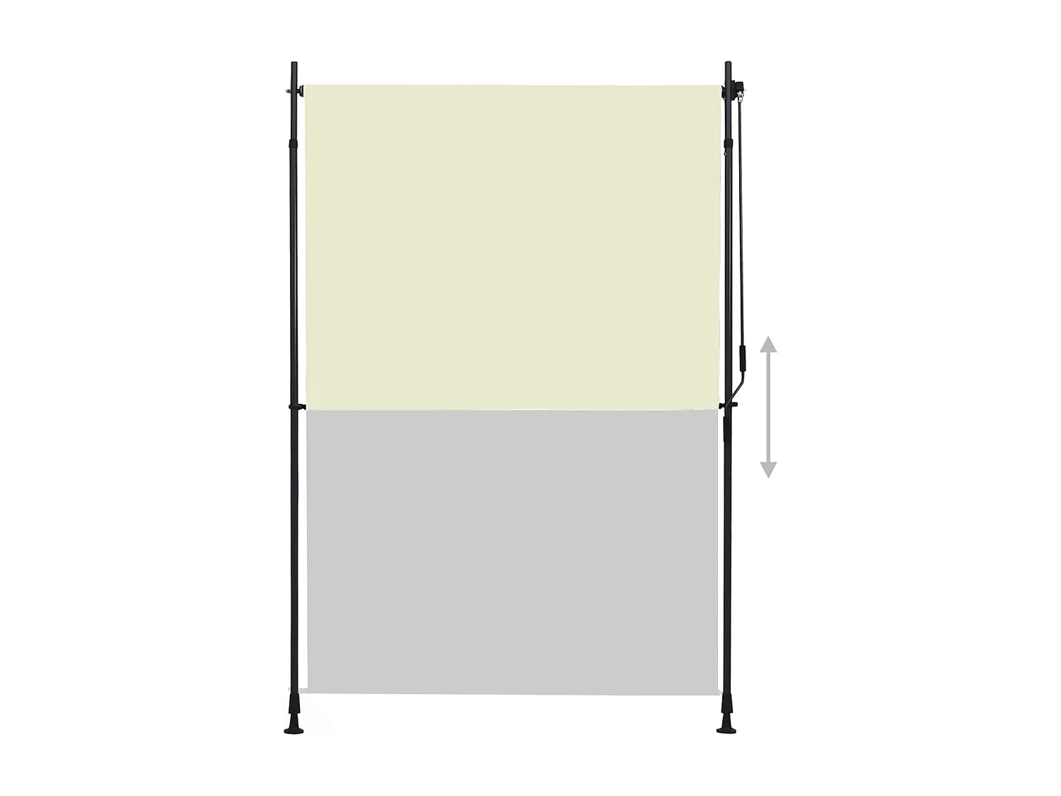 Estore de rolo para exterior 150x270 cm creme