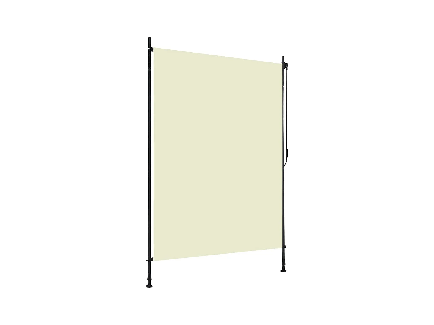 Store roulant d'extérieur 150 x 270 cm Crème