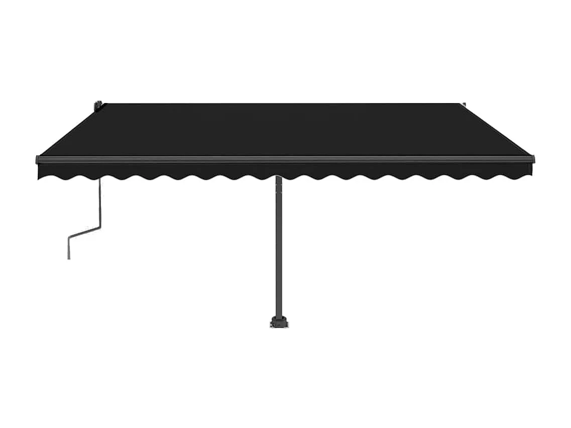 Standmarkise Manuell Einziehbar 450x350 cm Anthrazit