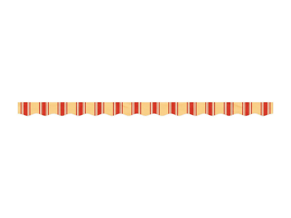 Tissu de remplacement de cantonnière d’auvent jaune orange 3,5m