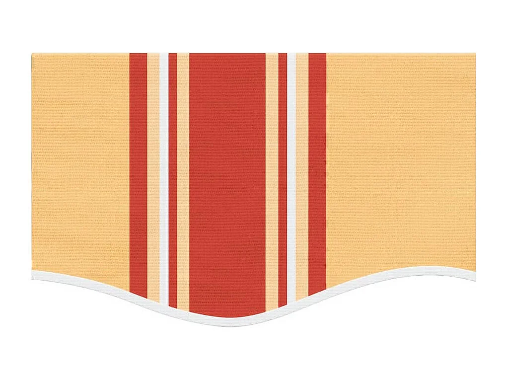 Tissu de remplacement de cantonnière d’auvent jaune orange 3,5m
