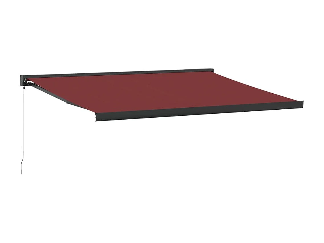 Markise Manuell Weinrot 450x300 cm