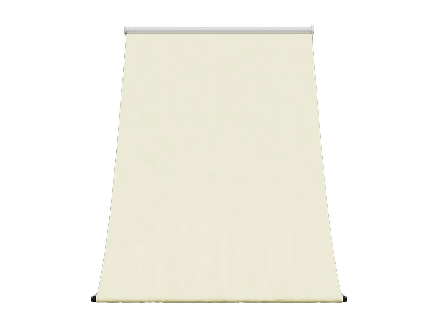 Auvent rétractable crème 100x150 m tissu et acier