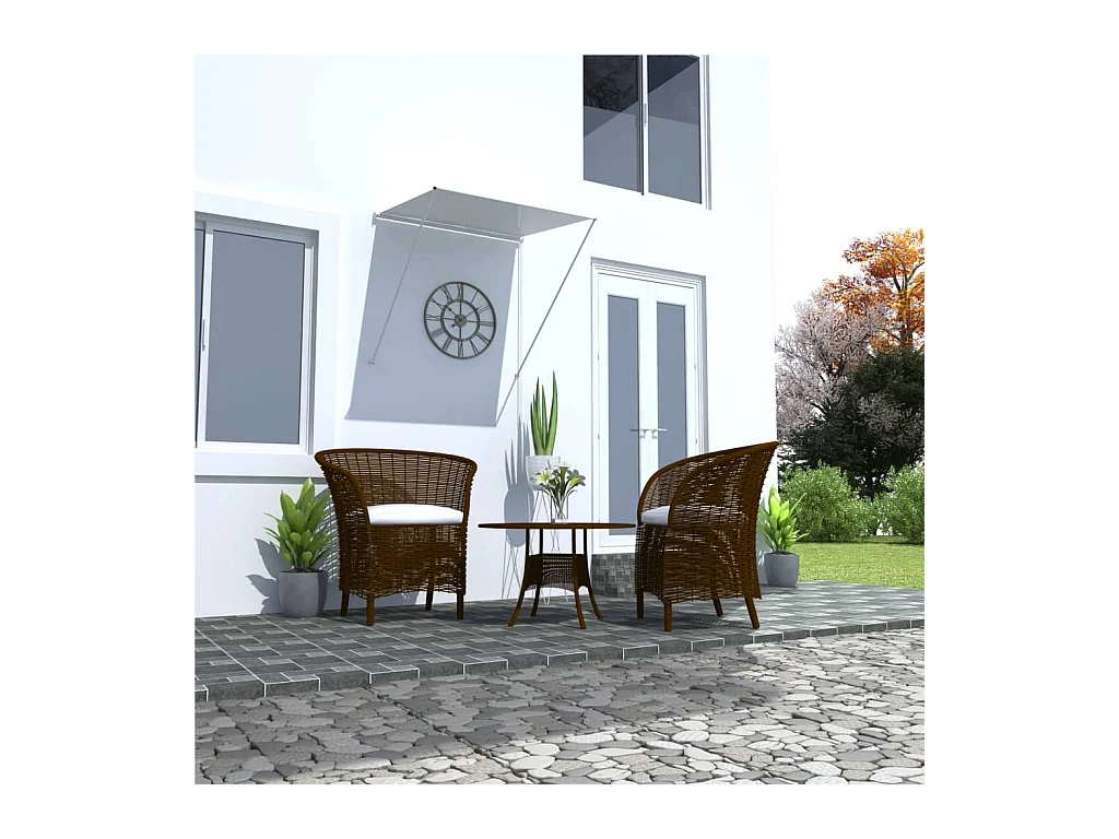 Auvent rétractable 100x150 cm Crème