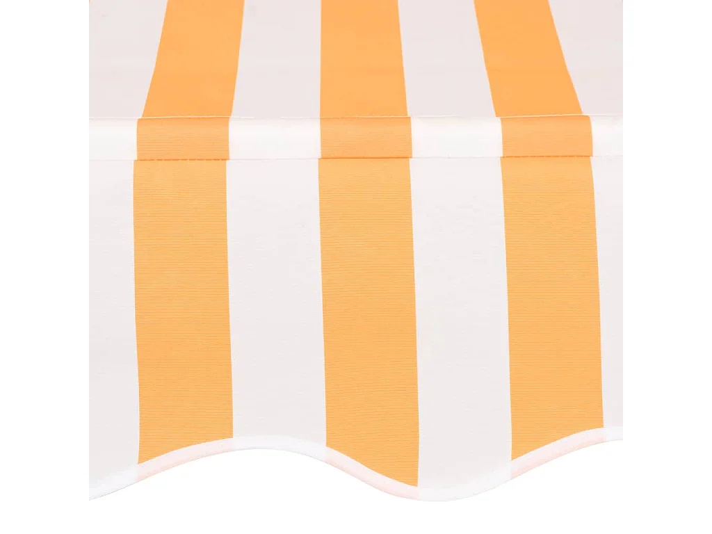 Auvent rétractable manuel 100 cm Rayures oranges et blanches