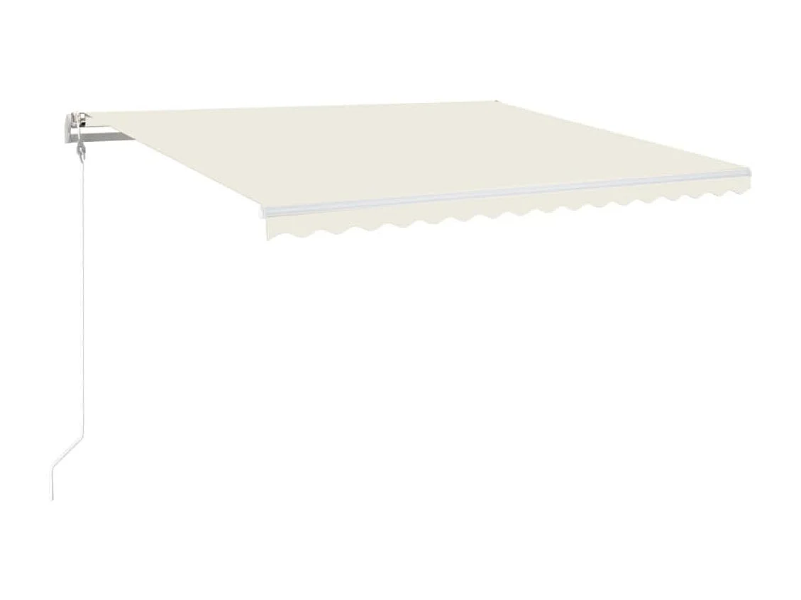 Luifel automatisch uittrekbaar 450x350 cm crèmekleurig