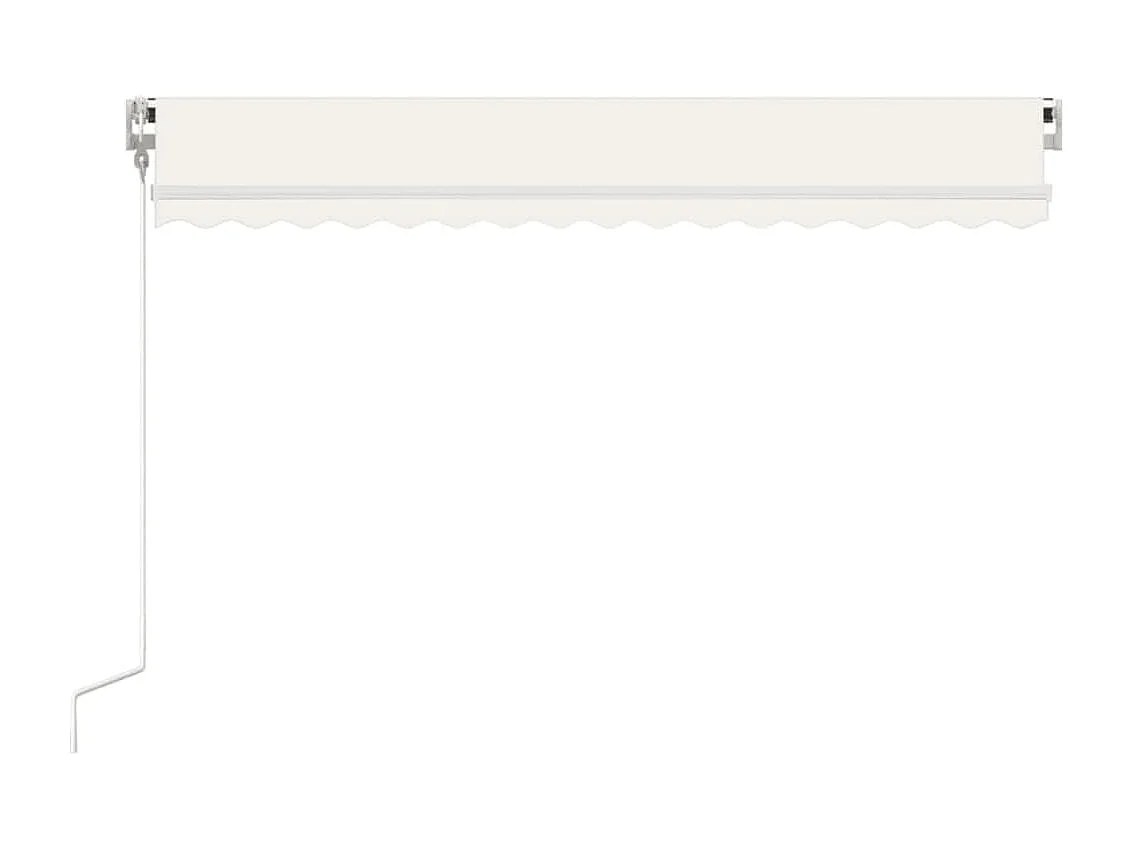 Luifel automatisch uittrekbaar 450x350 cm crèmekleurig