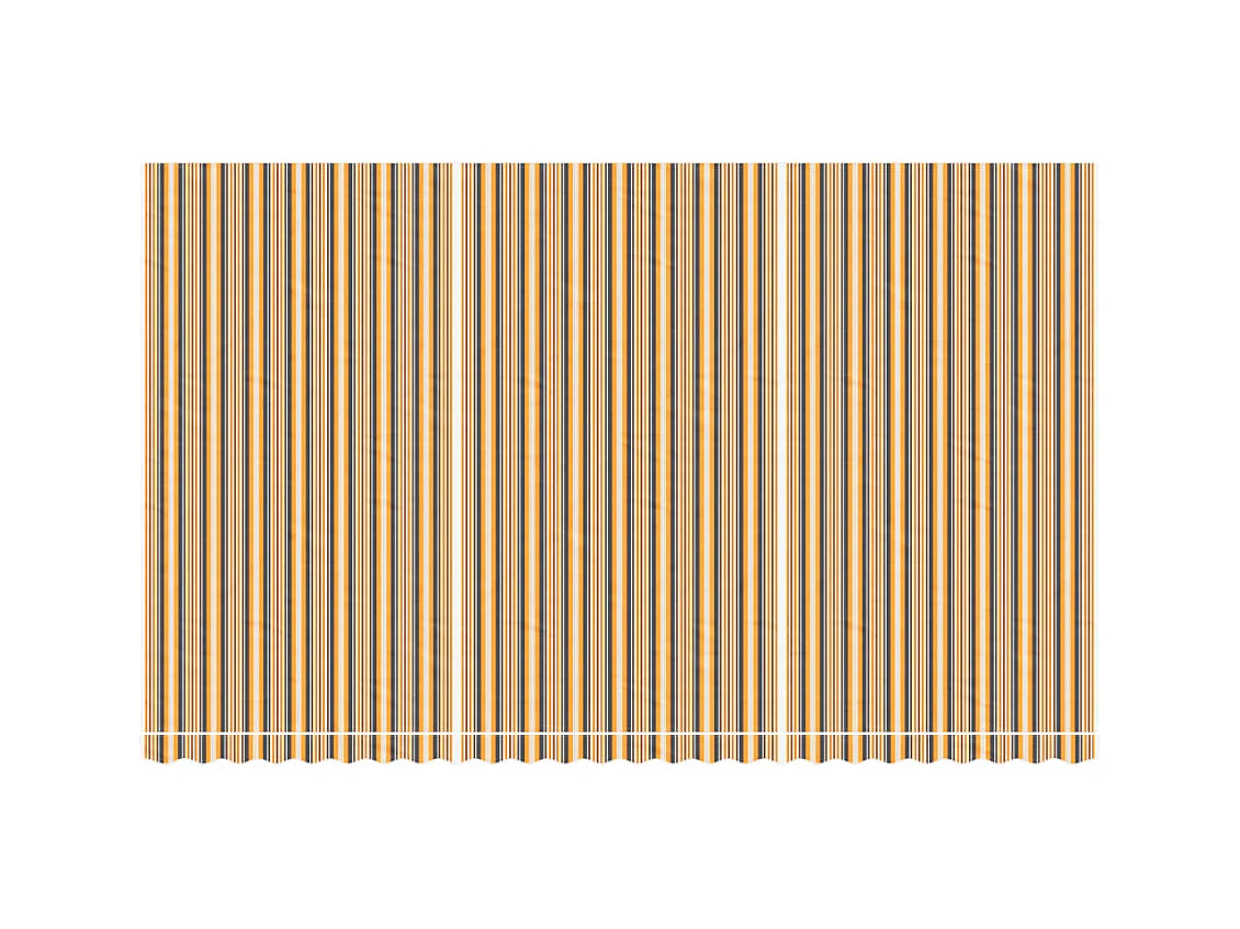 Tessuto di Ricambio per Tenda Strisce Multicolore 6x3,5 m