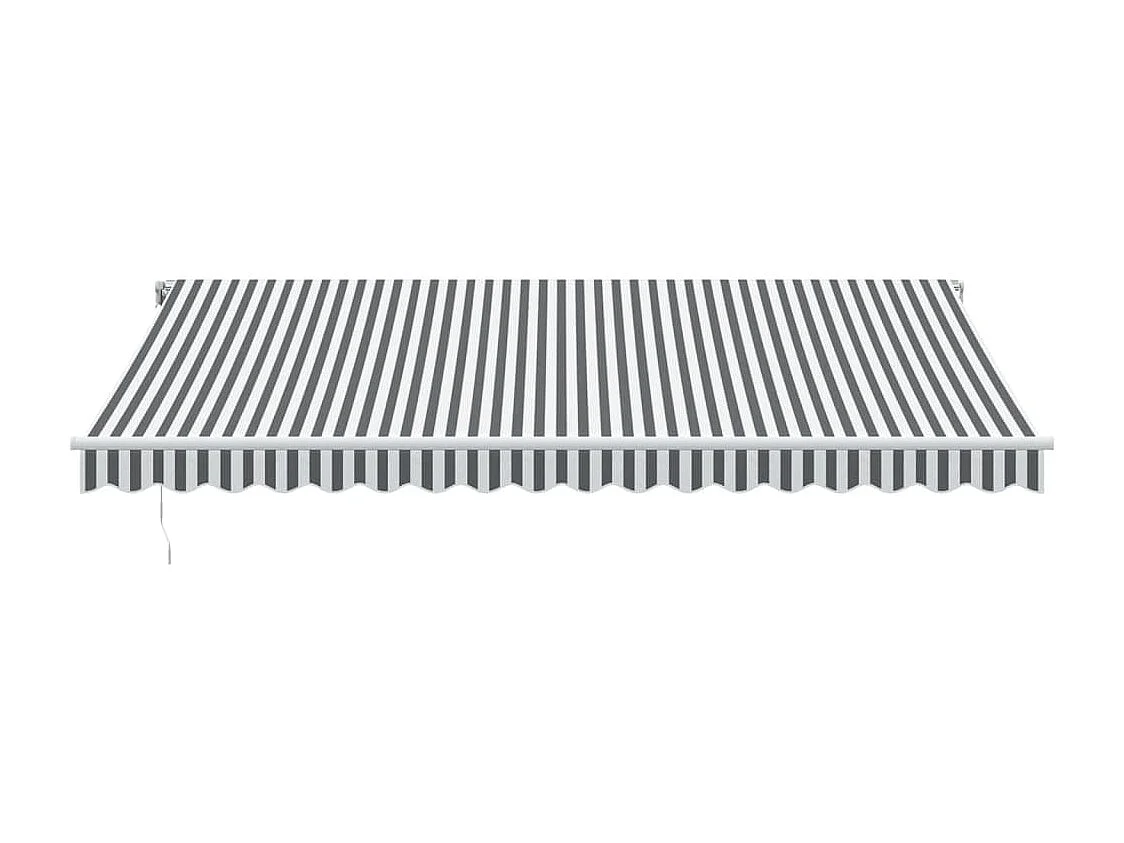 Auvent rétractable automatique anthracite et blanc 450x300 cm