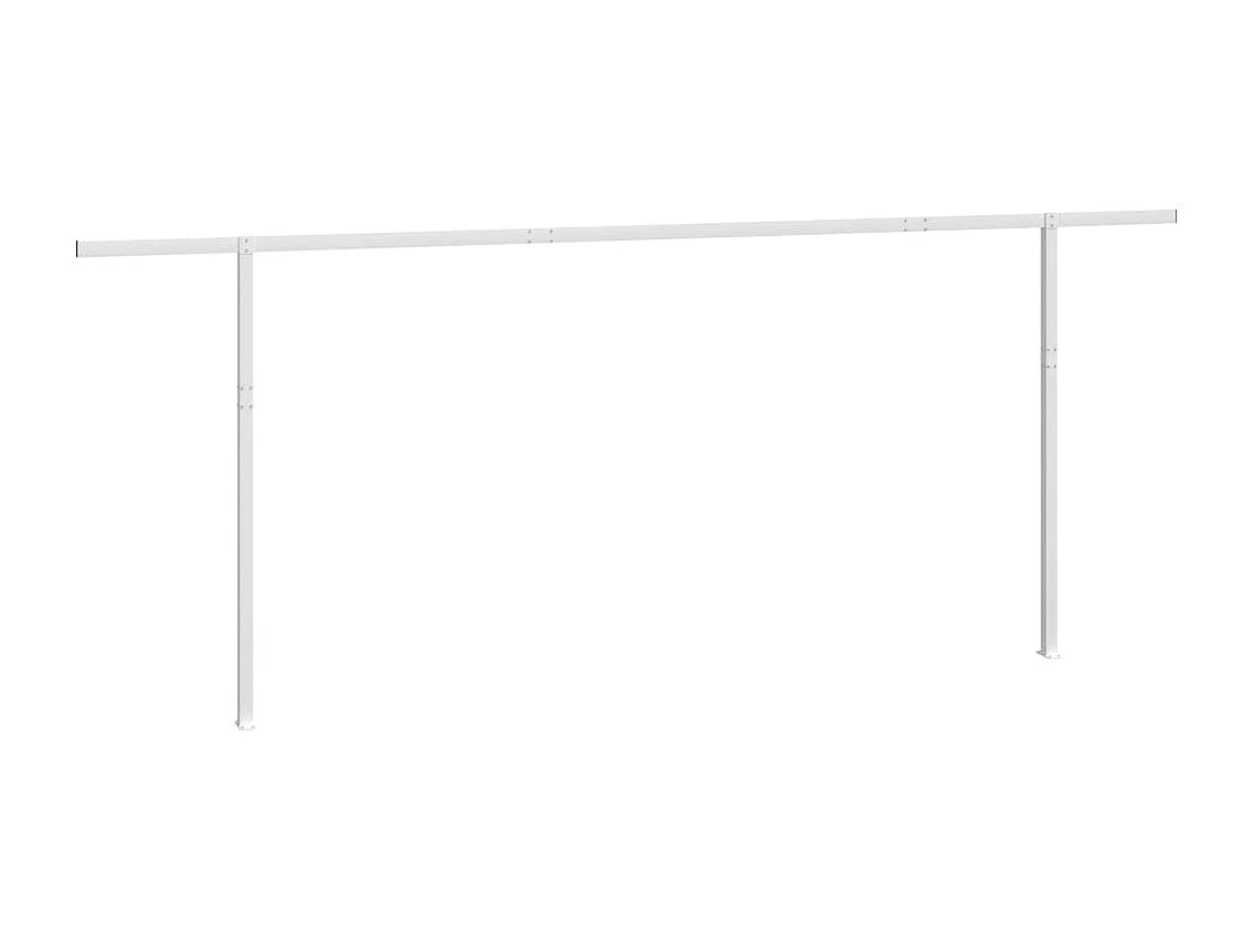 Set Pali per Tenda da Sole Bianco 600x245 cm Ferro