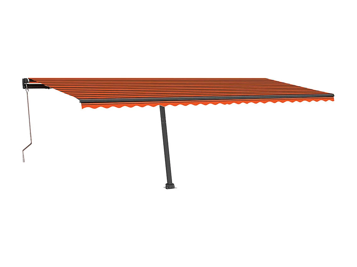 Auvent automatique sur pied 600x350 cm Orange/marron