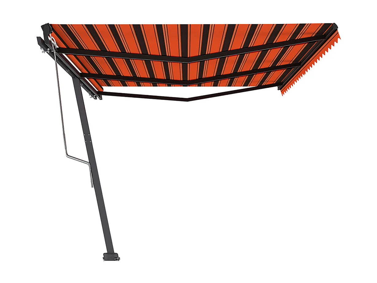 Auvent automatique sur pied 600x350 cm Orange/marron