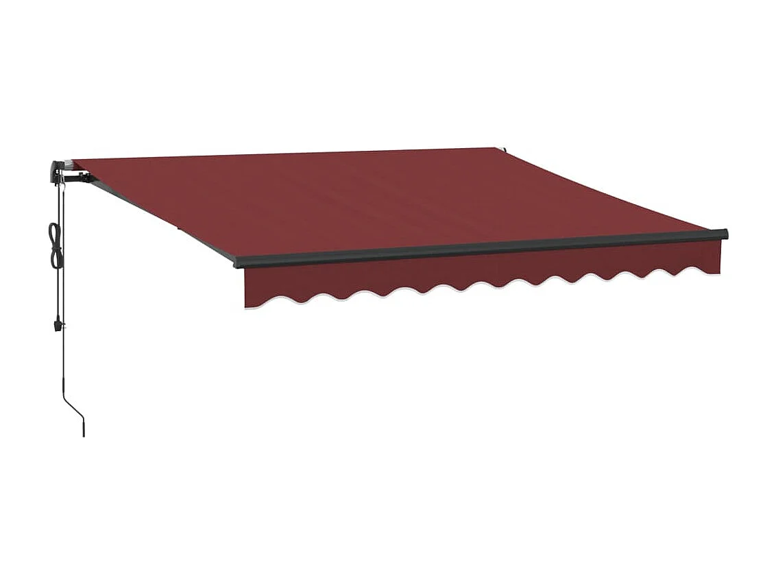 Toldo retrátil automático 300x250 cm bordô