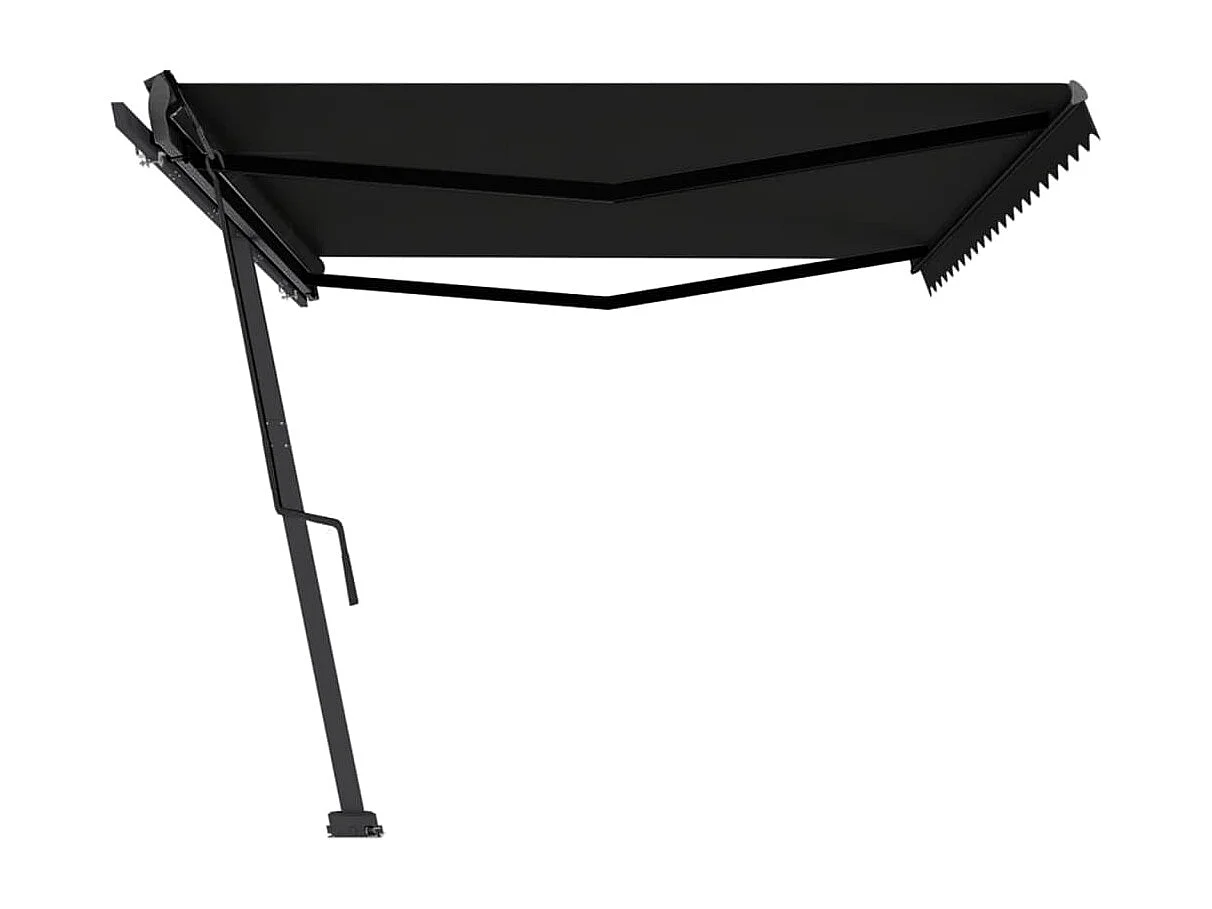 Auvent manuel rétractable sur pied 500x350 cm Anthracite