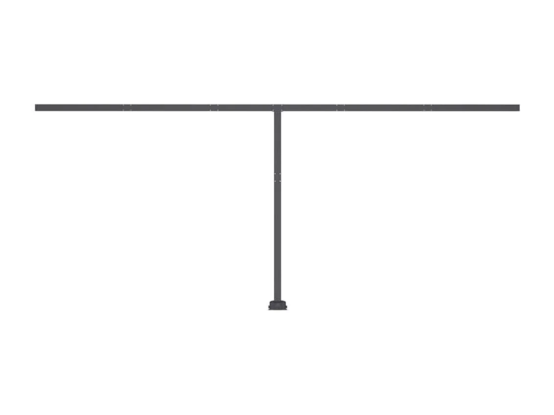 Auvent manuel rétractable sur pied 500x350 cm Anthracite