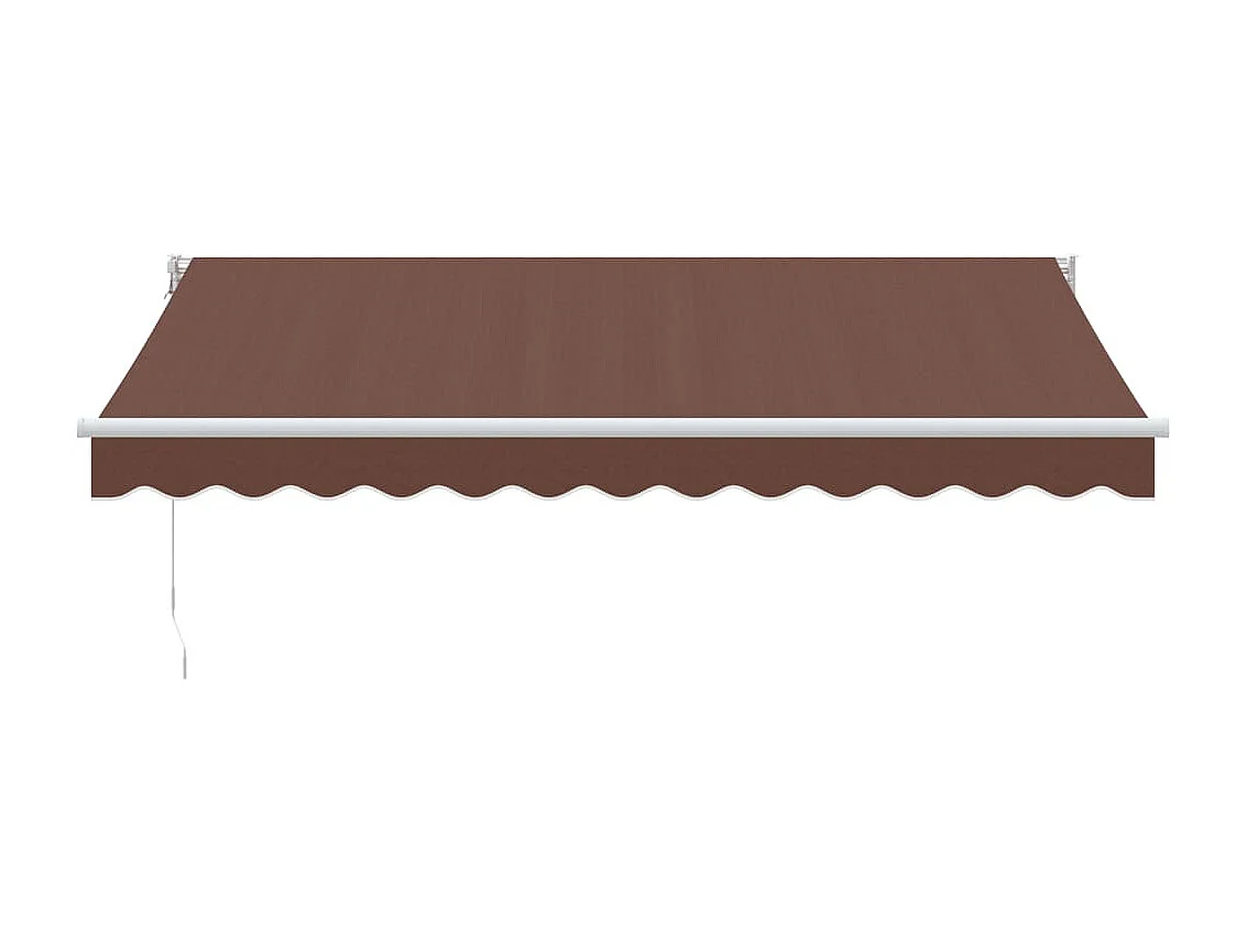 Auvent manuel rétractable marron 350x250 cm