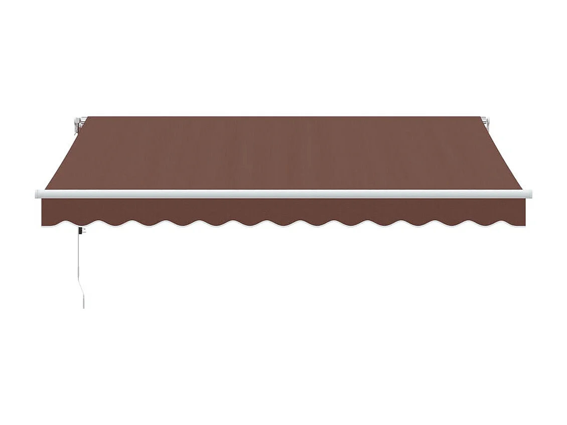 Auvent rétractable automatique marron 350x250 cm