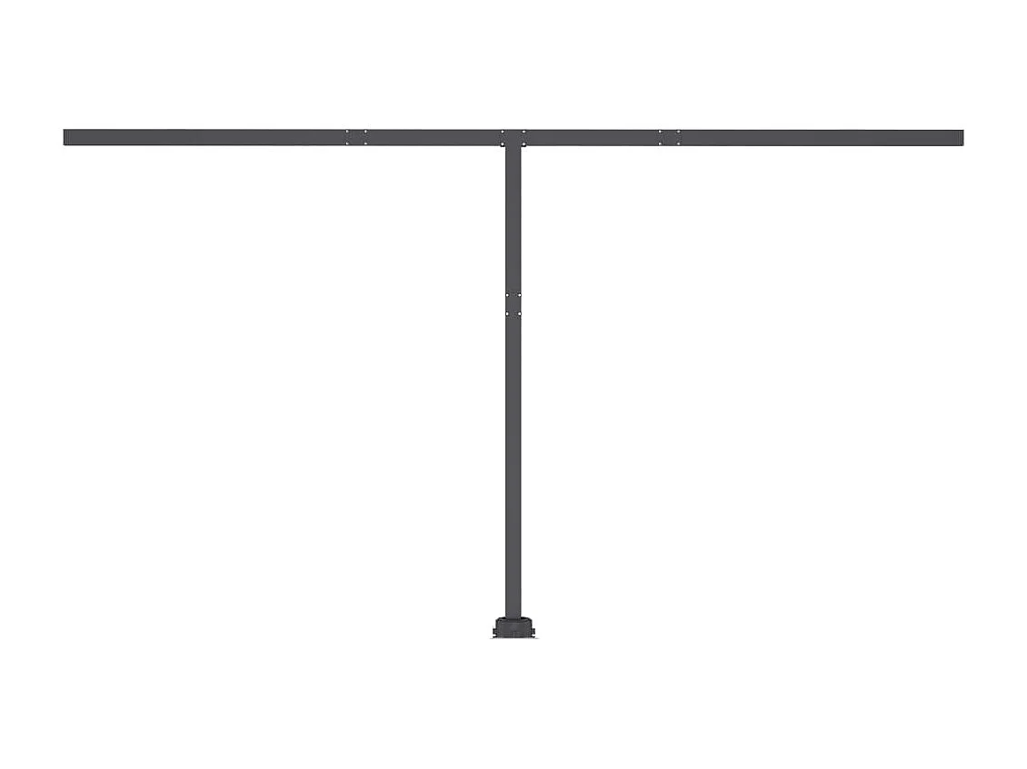 Auvent manuel rétractable sur pied 450x350 cm Orange et marron