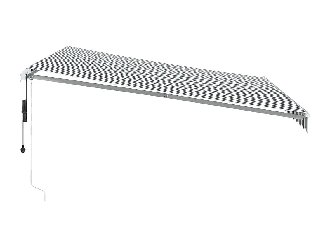 Auvent rétractable automatique avec LED anthracite et blanc